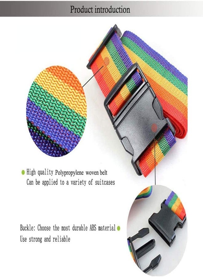 Inditradition Popular Combo TSA Accepted 3-Digit Luggage Lock & Nylon Luggage Strap Belt for Suitcase (Multi-Colour) - Image 5
